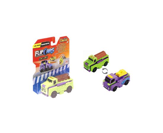 Машина Flip Cars 2 в 1 Лесовоз и Транспортер (EU463875-03)