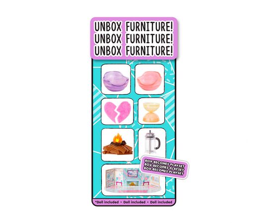 Кукла L.O.L. Surprise! серии Маленькие комнатки - Шале с камином Милой Крошки (576624), изображение 7 Кукла L.O.L. Surprise! серии Маленькие комнатки - Шале с камином Милой Крошки (576624), изображение 7