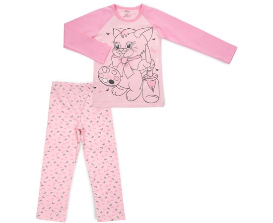 Піжама BiyoKids з котиком (4508-122G-pink)