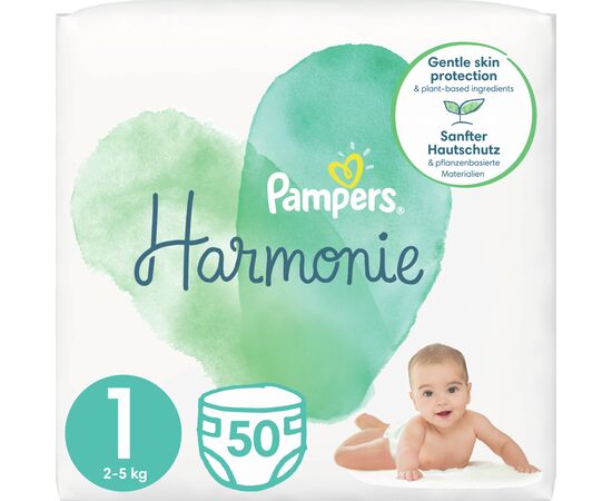 Подгузник Pampers Harmonie Newborn Размер 1 (2-5 кг) 50 шт (8006540156513)