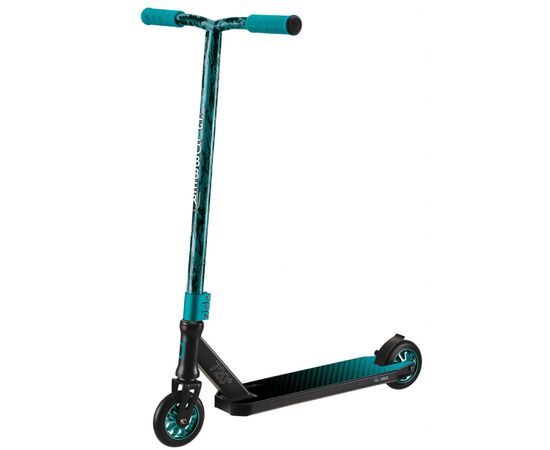 Самокат Globber GS720 чорно-бірюзовий трюковий з пегами (624-005-3)