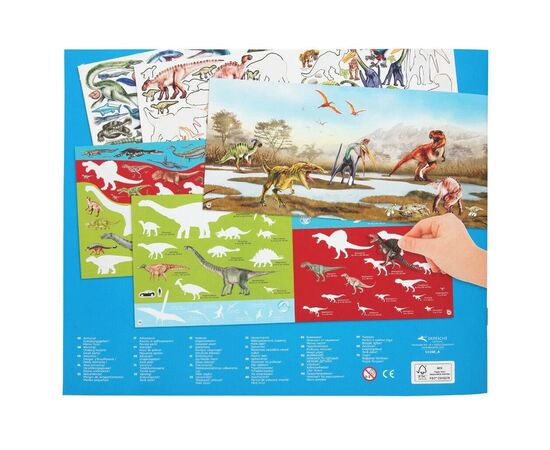 Набор для творчества Dino World Альбом с наклейками StickerFun (6336851), изображение 2 Набор для творчества Dino World Альбом с наклейками StickerFun (6336851), изображение 2