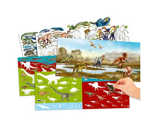 Набор для творчества Dino World Альбом с наклейками StickerFun (6336851), изображение 3 Набор для творчества Dino World Альбом с наклейками StickerFun (6336851), изображение 3