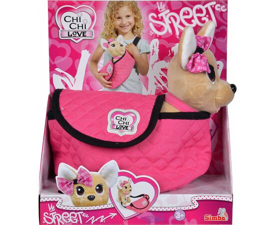 Мягкая игрушка Chi Chi Love Чихуахуа Фэшн Стрит с сумочкой 20 см (5893494), изображение 3 Мягкая игрушка Chi Chi Love Чихуахуа Фэшн Стрит с сумочкой 20 см (5893494), изображение 3