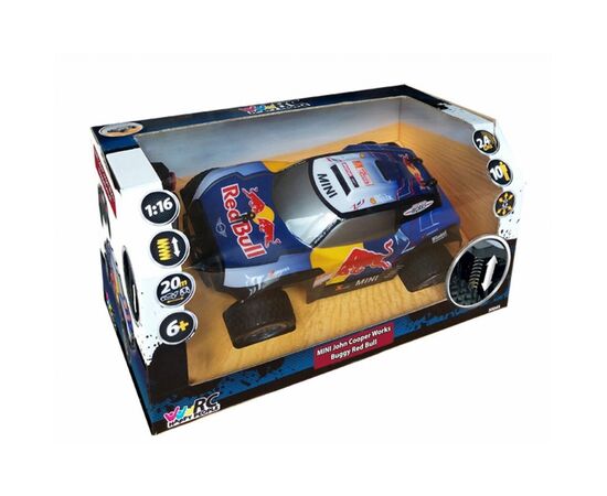 Радиоуправляемая игрушка Happy People Red Bull X-raid Mini JCW Buggy 1:16 2.4 ГГц (H30045), изображение 7 Радиоуправляемая игрушка Happy People Red Bull X-raid Mini JCW Buggy 1:16 2.4 ГГц (H30045), изображение 7