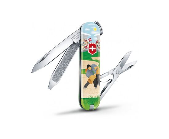 Нож Victorinox Classic Limited Edition "Swiss Wrestling" (0.6223.L2009), изображение 2 Нож Victorinox Classic Limited Edition "Swiss Wrestling" (0.6223.L2009), изображение 2