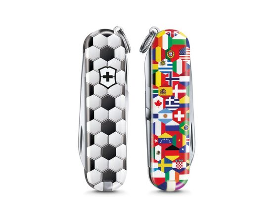 Ніж Victorinox Classic Limited Edition "World Of Soccer" (0.6223.L2007), зображення 3 Ніж Victorinox Classic Limited Edition "World Of Soccer" (0.6223.L2007), зображення 3