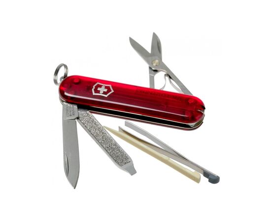 Ніж Victorinox Classic SD Transparent Red (0.6223.TB1), зображення 4 Ніж Victorinox Classic SD Transparent Red (0.6223.TB1), зображення 4