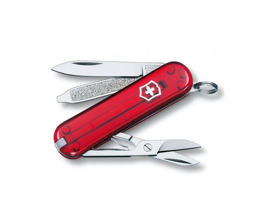 Ніж Victorinox Classic SD Transparent Red (0.6223.TB1)