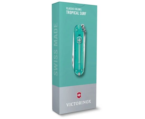 Нож Victorinox Classic SD Colors Tropical Surf (0.6223.T24G), изображение 4 Нож Victorinox Classic SD Colors Tropical Surf (0.6223.T24G), изображение 4