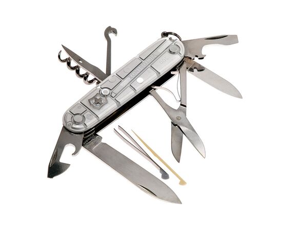 Нож Victorinox Climber Transparent Silver (1.3703.T7), изображение 2 Нож Victorinox Climber Transparent Silver (1.3703.T7), изображение 2