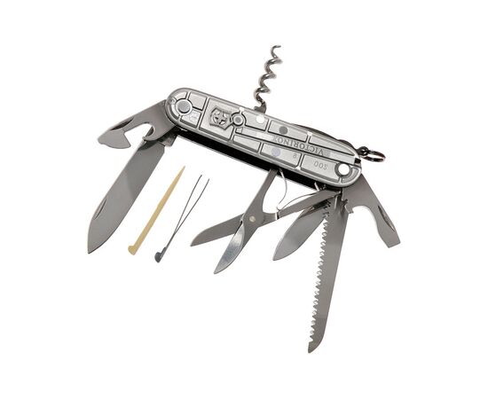 Нож Victorinox Huntsman Transparent Silver Blister (1.3713.T7B1), изображение 2 Нож Victorinox Huntsman Transparent Silver Blister (1.3713.T7B1), изображение 2
