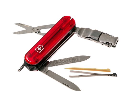 Нож Victorinox NailClip 580 Transparent Red (0.6463.T), изображение 2 Нож Victorinox NailClip 580 Transparent Red (0.6463.T), изображение 2