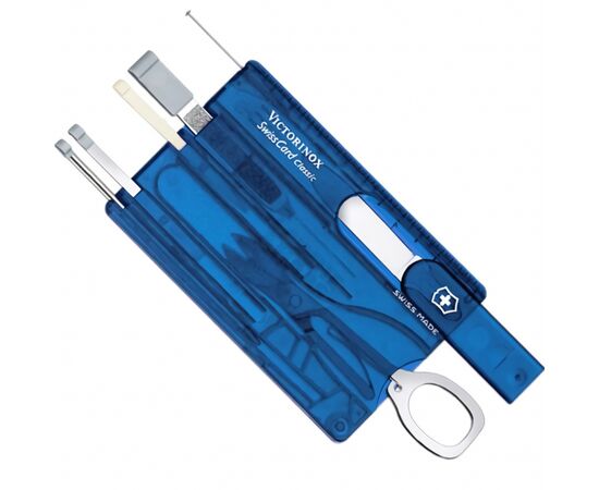 Нож Victorinox SwissCard Transparent Blue (0.7122.T2), изображение 2 Нож Victorinox SwissCard Transparent Blue (0.7122.T2), изображение 2