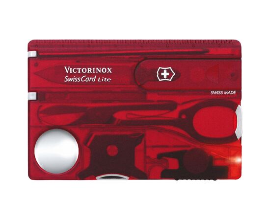 Нож Victorinox SwissCard Lite Transparent Red Blister (0.7300.TB1), изображение 4 Нож Victorinox SwissCard Lite Transparent Red Blister (0.7300.TB1), изображение 4