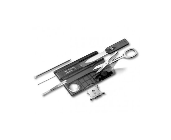 Ніж Victorinox SwissCard Lite Transparent Black Blister (0.7333.T3B1)
