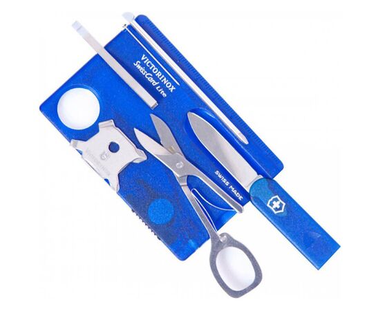 Нож Victorinox SwissCard Lite Transparent Blue (0.7322.T2), изображение 2 Нож Victorinox SwissCard Lite Transparent Blue (0.7322.T2), изображение 2