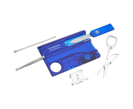Нож Victorinox SwissCard Lite Transparent Blue (0.7322.T2)