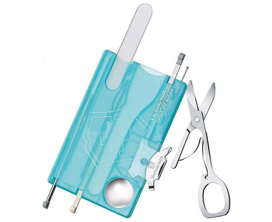 Нож Victorinox SwissCard NailCare Transparent Blue (0.7240.T21), изображение 2