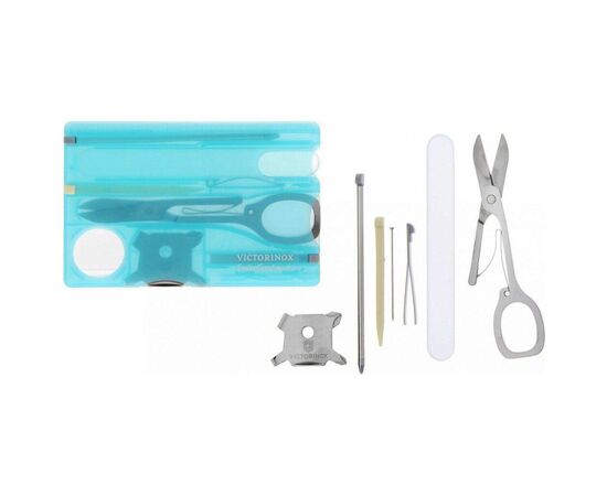 Нож Victorinox SwissCard NailCare Transparent Blue (0.7240.T21), изображение 3