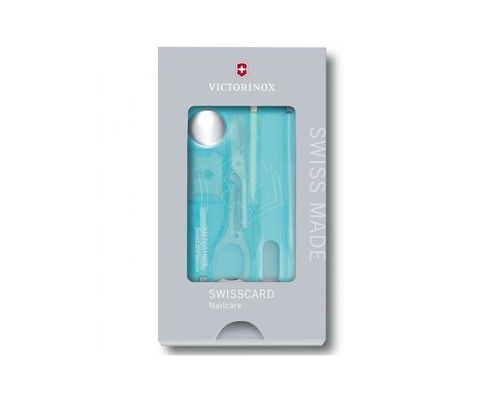 Нож Victorinox SwissCard NailCare Transparent Blue (0.7240.T21), изображение 5
