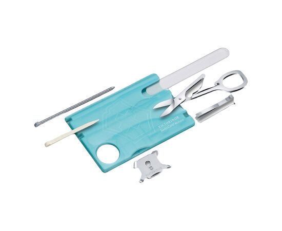 Ніж Victorinox SwissCard NailCare Transparent Blue (0.7240.T21)