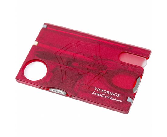 Нож Victorinox SwissCard NailCare Transparent Red (0.7240.T), изображение 5