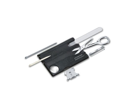 Нож Victorinox SwissCard NailCare Transparent Black (0.7240.T3)