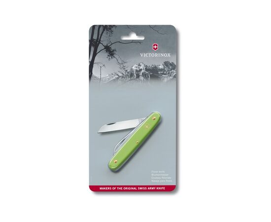 Нож Victorinox Floral Matt Green Blister (3.9050.47B1), изображение 2 Нож Victorinox Floral Matt Green Blister (3.9050.47B1), изображение 2