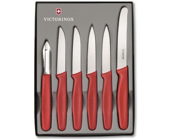 Набор ножей Victorinox Standart из 6 предметов Красный (5.1111.6)