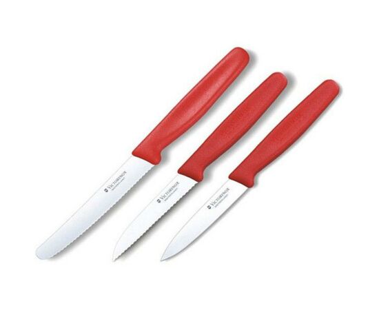 Набор ножей Victorinox SwissClassic из 3 предметов Красный (6.7111.3), изображение 2 Набор ножей Victorinox SwissClassic из 3 предметов Красный (6.7111.3), изображение 2