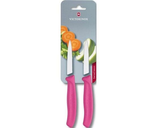 Набор ножей Victorinox SwissClassic, 8см, 2шт. в блистере, розовые (6.7606.L115B)