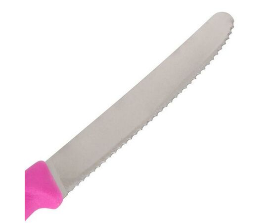 Набор ножей Victorinox SwissClassic 11см, 2шт. в блистере, волнистое лезвие,розовые (6.7836.L115B), изображение 3 Набор ножей Victorinox SwissClassic 11см, 2шт. в блистере, волнистое лезвие,розовые (6.7836.L115B), изображение 3