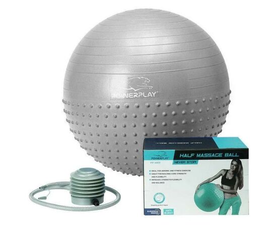М'яч для фітнесу PowerPlay 4003 65см Light Grey (PP_4003_65cm_Light-grey)