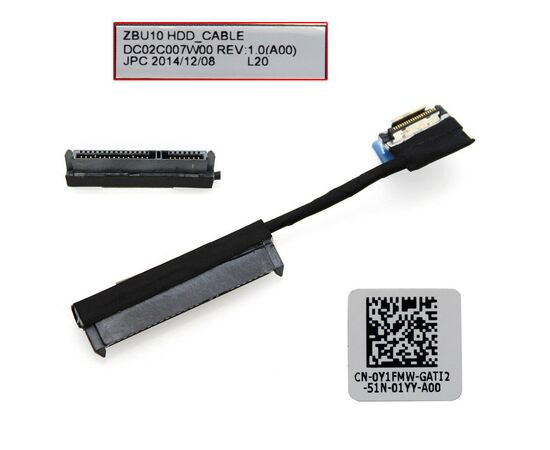 Шлейф жорсткого диска для ноутбука Dell Latitude E5550, E7450, P/N 0Y1FMW (A42640)