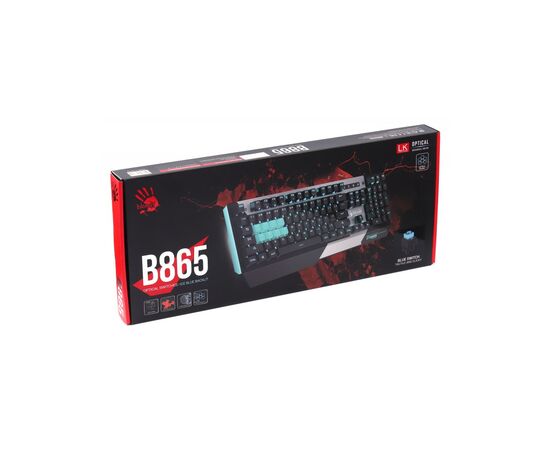 Клавіатура A4Tech Bloody B865 LK Blue Gun Grey, зображення 8 Клавіатура A4Tech Bloody B865 LK Blue Gun Grey, зображення 8