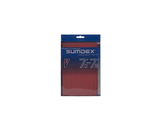 Чехол для планшета Sumdex TCC-700RD 7.0-7.8" (TCC-700RD), изображение 3 Чехол для планшета Sumdex TCC-700RD 7.0-7.8" (TCC-700RD), изображение 3