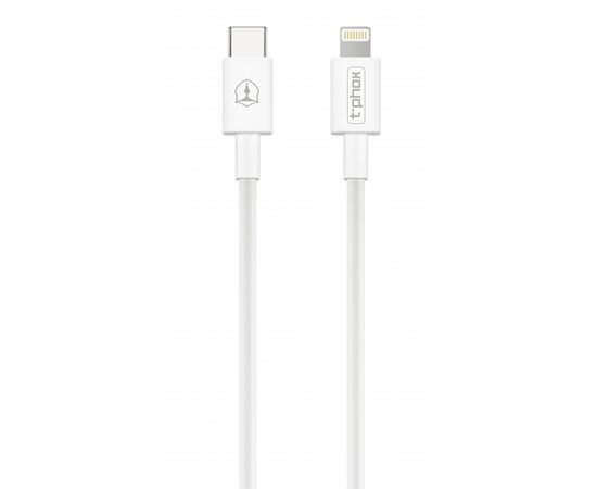 Дата кабель USB Type-C to Lightning 1.0m White T-Phox (T-CL834)