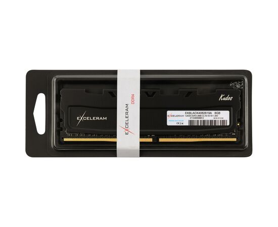 Модуль пам'яті для комп'ютера DDR4 8GB 2666 MHz Black Kudos eXceleram (EKBLACK4082619A), зображення 3 Модуль пам'яті для комп'ютера DDR4 8GB 2666 MHz Black Kudos eXceleram (EKBLACK4082619A), зображення 3