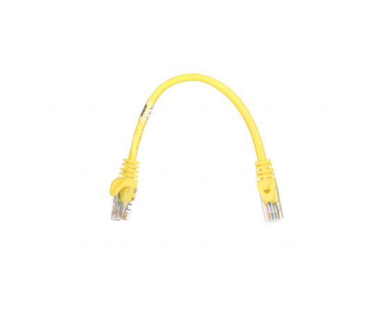Патч-корд 2E 0.2м, Cat.5e UTP, RJ45, 26AWG ,7/0.16 Cu, PVC, Yellow (2E-PC5ECOP-020YLW), зображення 2 Патч-корд 2E 0.2м, Cat.5e UTP, RJ45, 26AWG ,7/0.16 Cu, PVC, Yellow (2E-PC5ECOP-020YLW), зображення 2