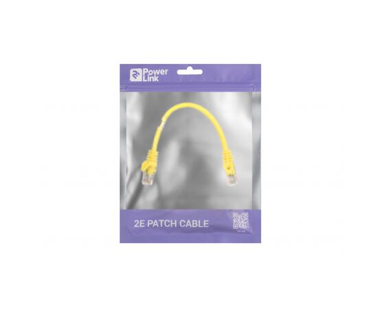 Патч-корд 2E 0.2м, Cat.5e UTP, RJ45, 26AWG ,7/0.16 Cu, PVC, Yellow (2E-PC5ECOP-020YLW), зображення 3 Патч-корд 2E 0.2м, Cat.5e UTP, RJ45, 26AWG ,7/0.16 Cu, PVC, Yellow (2E-PC5ECOP-020YLW), зображення 3