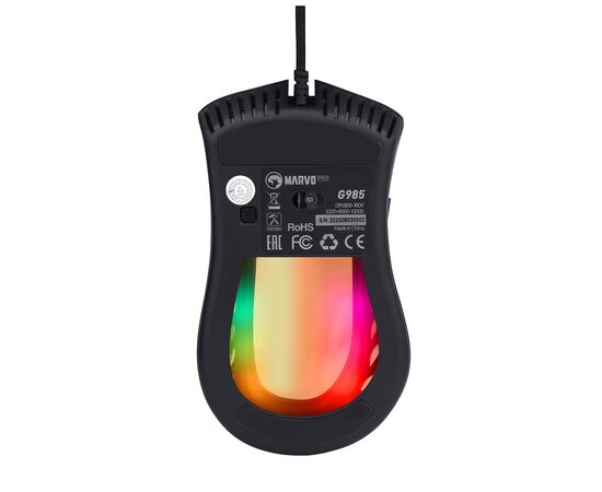Мышка Marvo G985 RGB-LED USB Black (G985), изображение 5 Мышка Marvo G985 RGB-LED USB Black (G985), изображение 5