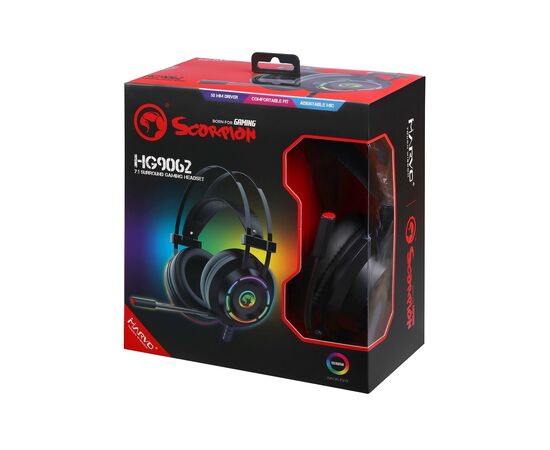 Наушники Marvo HG9062 Multi-LED 7.1 Black (HG9062), изображение 6 Наушники Marvo HG9062 Multi-LED 7.1 Black (HG9062), изображение 6