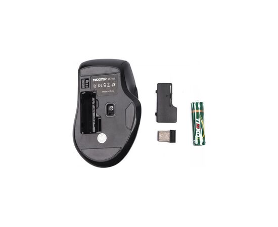 Мышка Maxxter Mr-407 Wireless Black (Mr-407), изображение 4 Мышка Maxxter Mr-407 Wireless Black (Mr-407), изображение 4