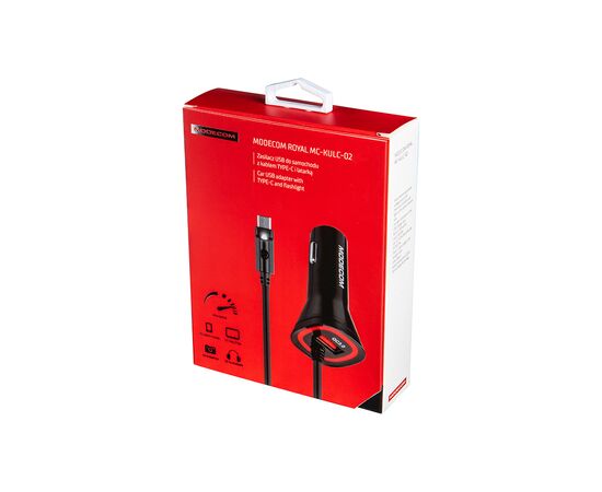 Зарядное устройство Modecom 1 USB 3A QC3.0 + cable Type-C, Modecom Royal KULC-02 (ZT-MC-KULC-02), изображение 4
