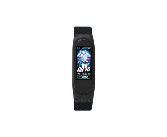 Ремешок для фитнес браслета Armorstandart Braided Solo Loop для Xiaomi Mi Band 4/5/6 Black size M (ARM58769), изображение 2 Ремешок для фитнес браслета Armorstandart Braided Solo Loop для Xiaomi Mi Band 4/5/6 Black size M (ARM58769), изображение 2