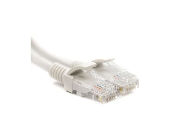 Патч-корд 20м, UTP, cat.5e, CU, white PowerPlant (CA912612)
