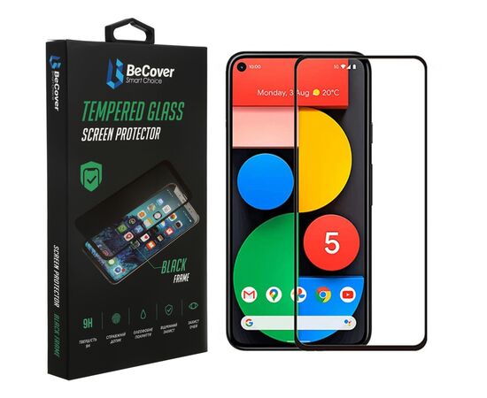 Стекло защитное BeCover Google Pixel 5 Black (706667)
