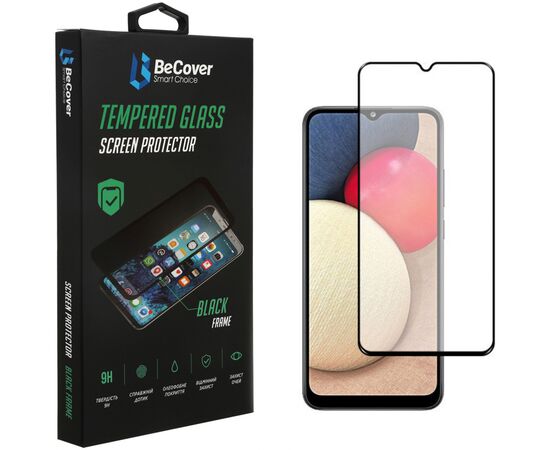 Стекло защитное BeCover Samsung Galaxy A03s SM-A037 Black (706776)