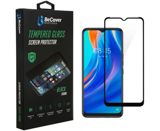 Стекло защитное BeCover Tecno Spark 7 Black (706780)